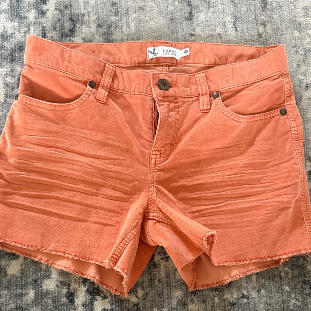 Carve Designs Women's Orange Jean Shorts
